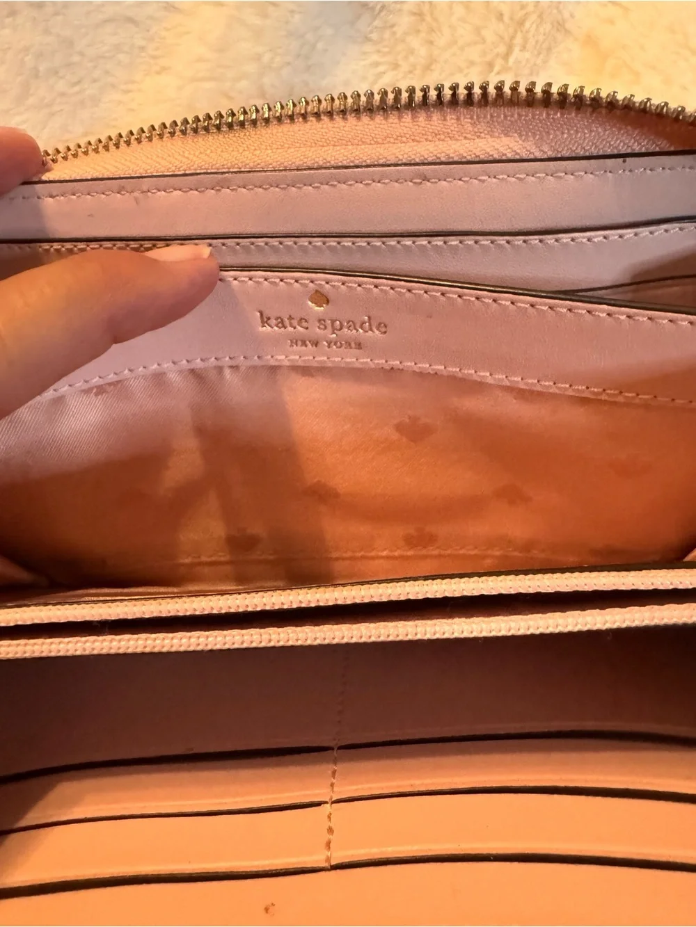 kate spade Pink Floral Zip-Around Wallet